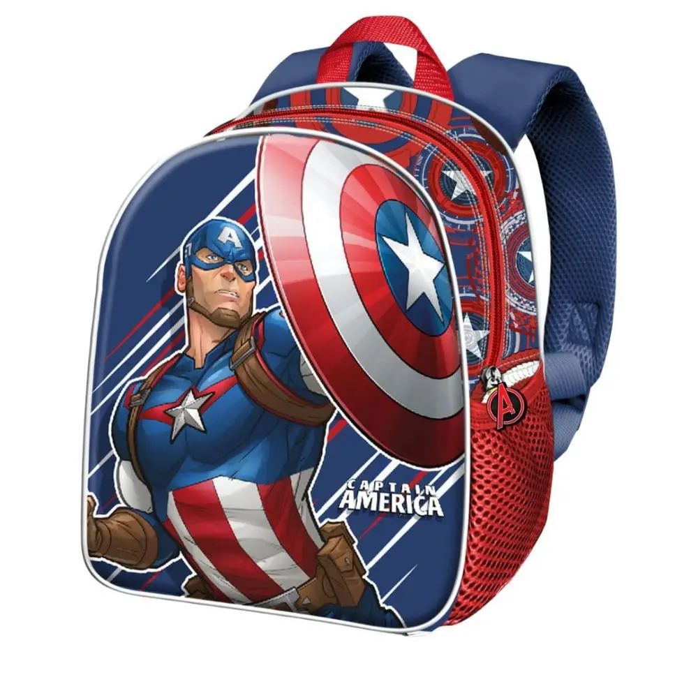 Karactermania - Captain America - Mochila Infantário 3D America First Azul