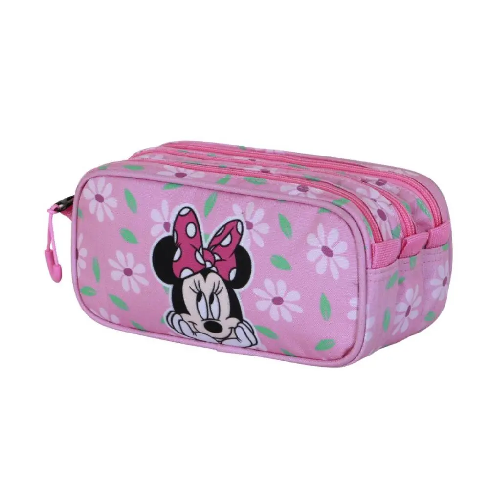 Karactermania - Disney - Minnie - Estojo Triplo Blooming Rosa