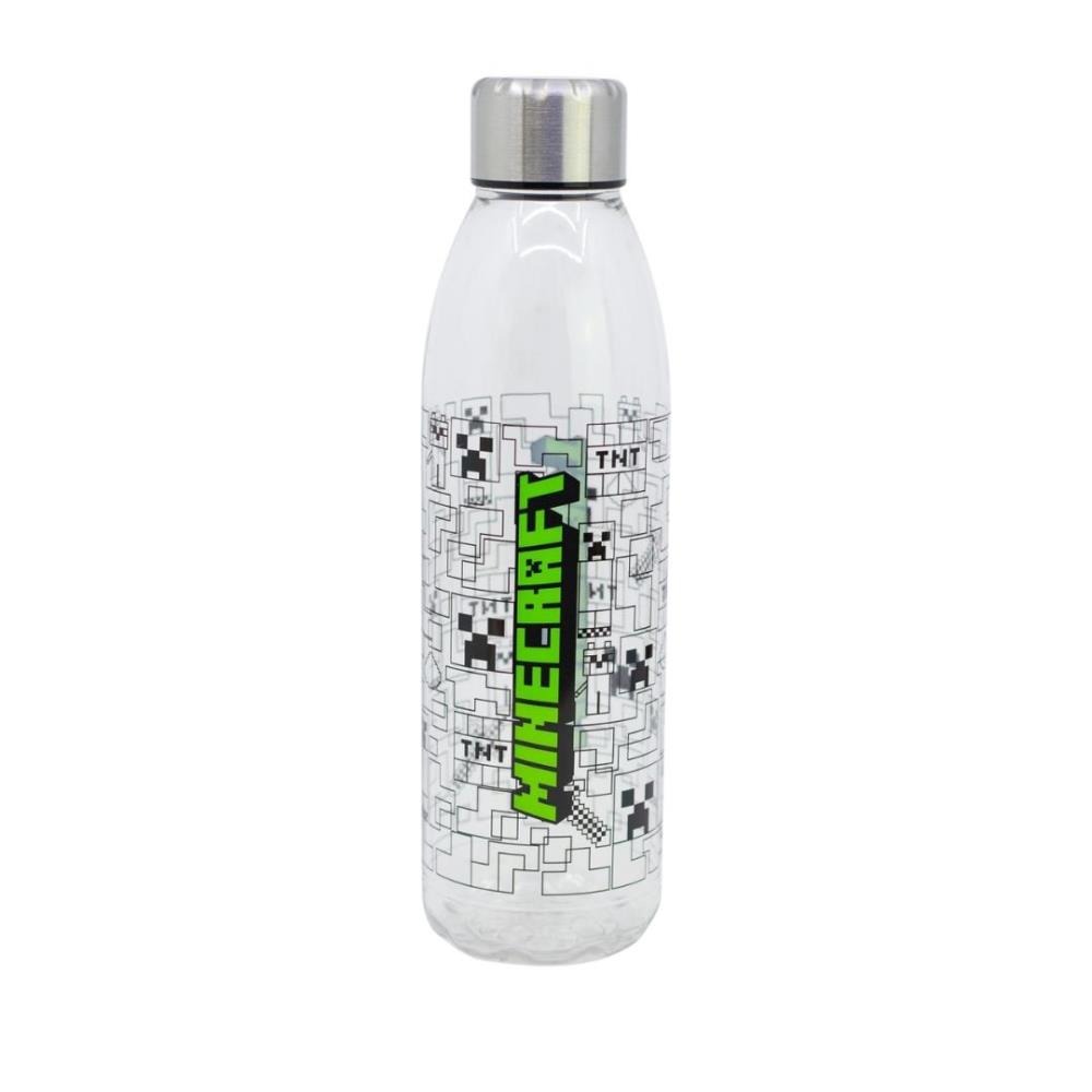 Minecraft - Garrafa Transparente Aqua "Iconicmono" (980 ml)
