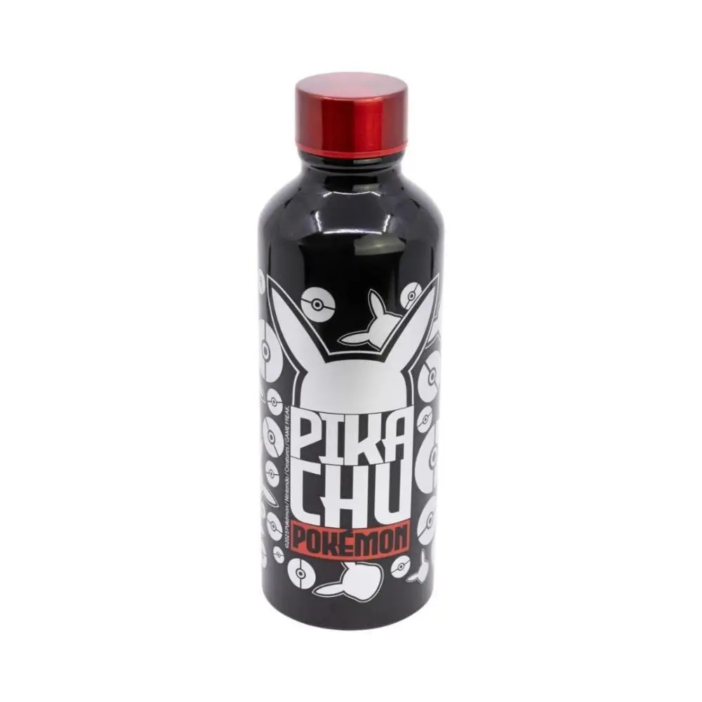 Pokémon - Garrafa de Alumínio Preta - Pikachu (740 ml)
