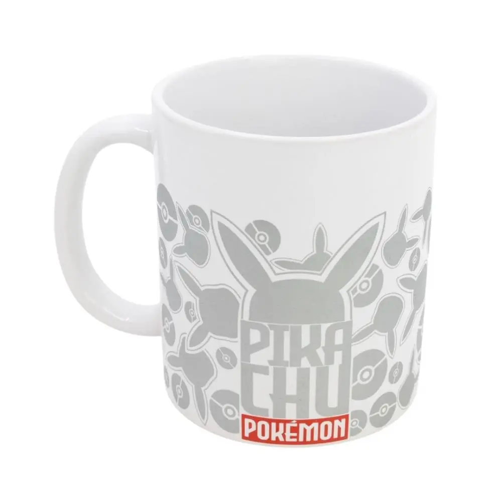 Pokémon - Caneca de Porcelana Pikachu Branca e Prateada (325 ml)