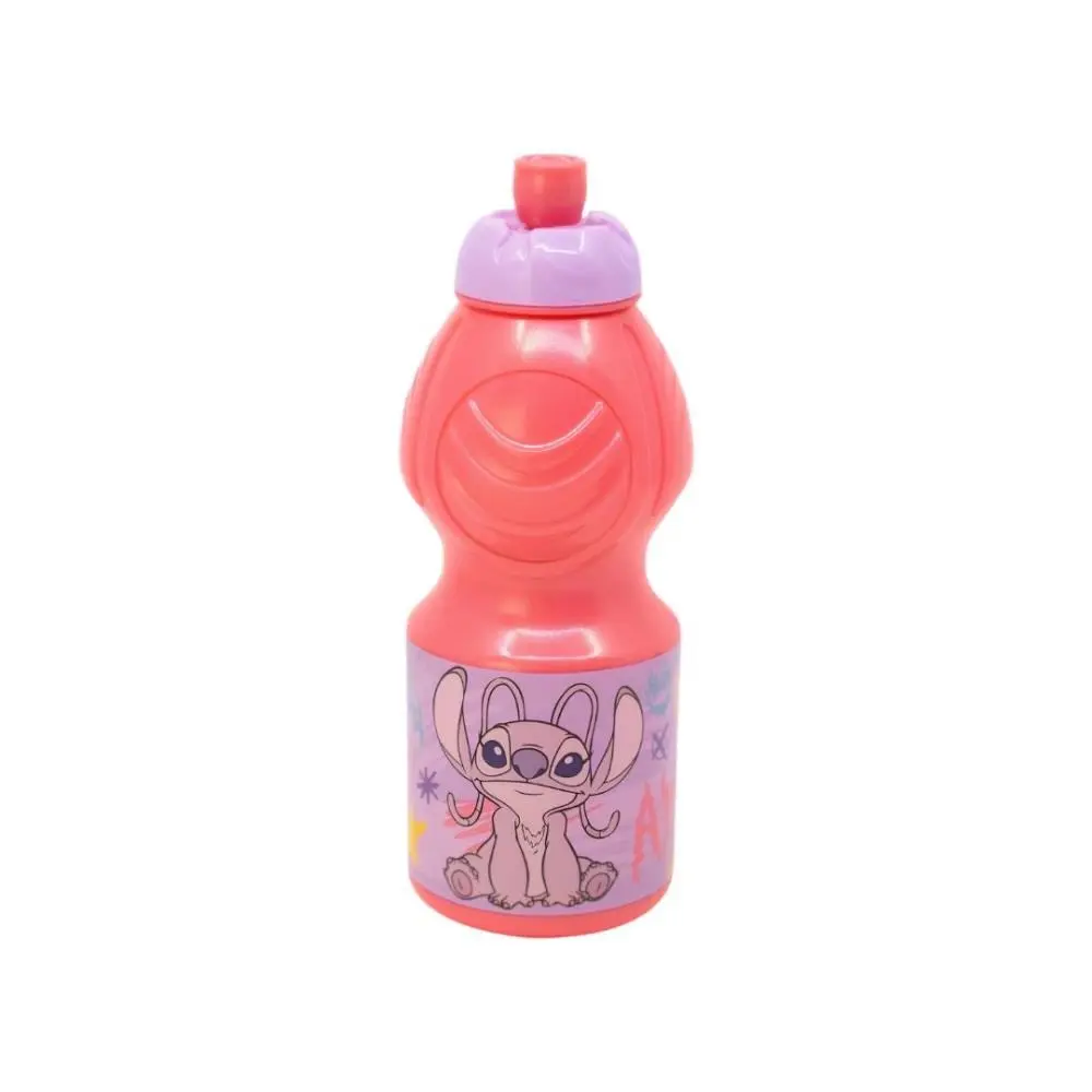 Stitch - Garrafa Sports Pequena Rosa c/ Angel (400ml)