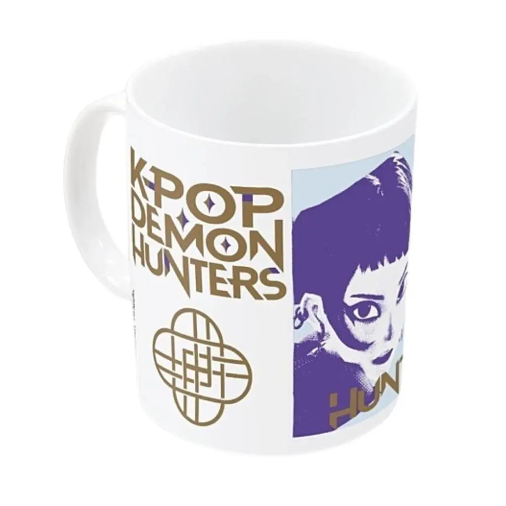 K-POP -  Caneca Cerâmica Branca e Roxa (Demon Hunters) 325ml