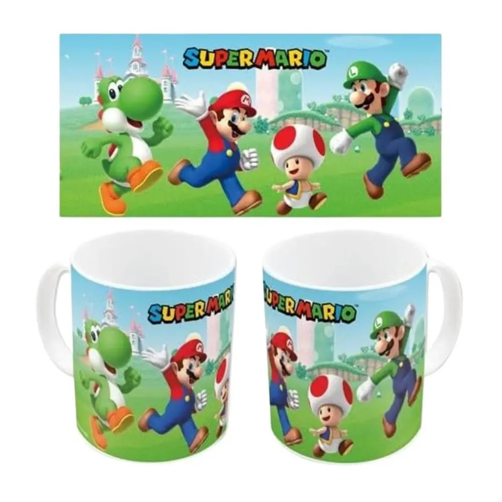 Super Mario - Caneca de Porcelana c/ Personagens Garden