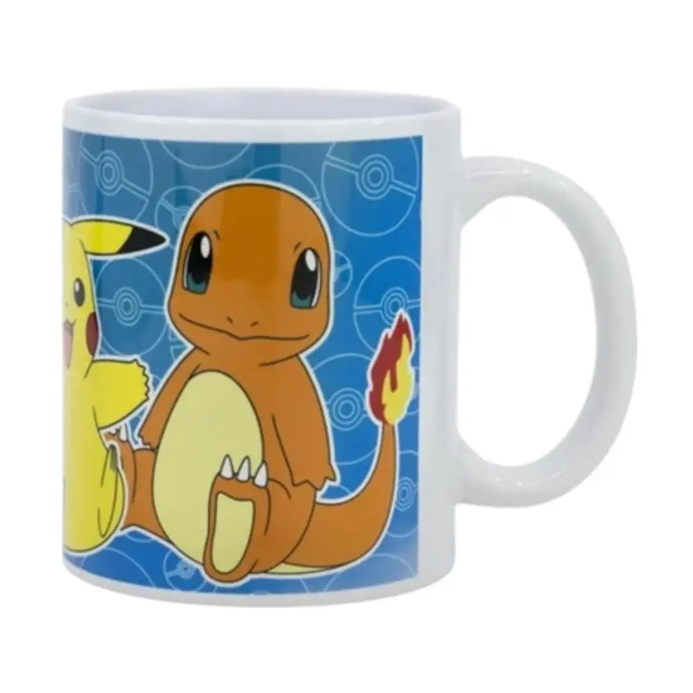 Pokémon - Caneca de Porcelana Azul c/ Personagens (325 ml)