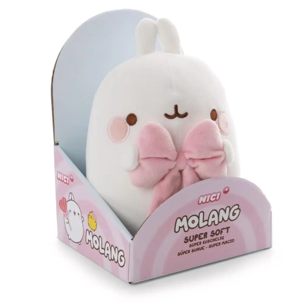 Nici - Molang - Peluche Molang C/ Laço 16cm em Caixa