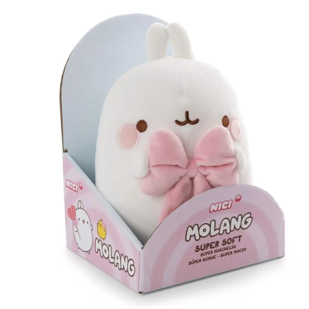 Nici - Molang - Peluche Molang  c/ Laço 24cm em Caixa