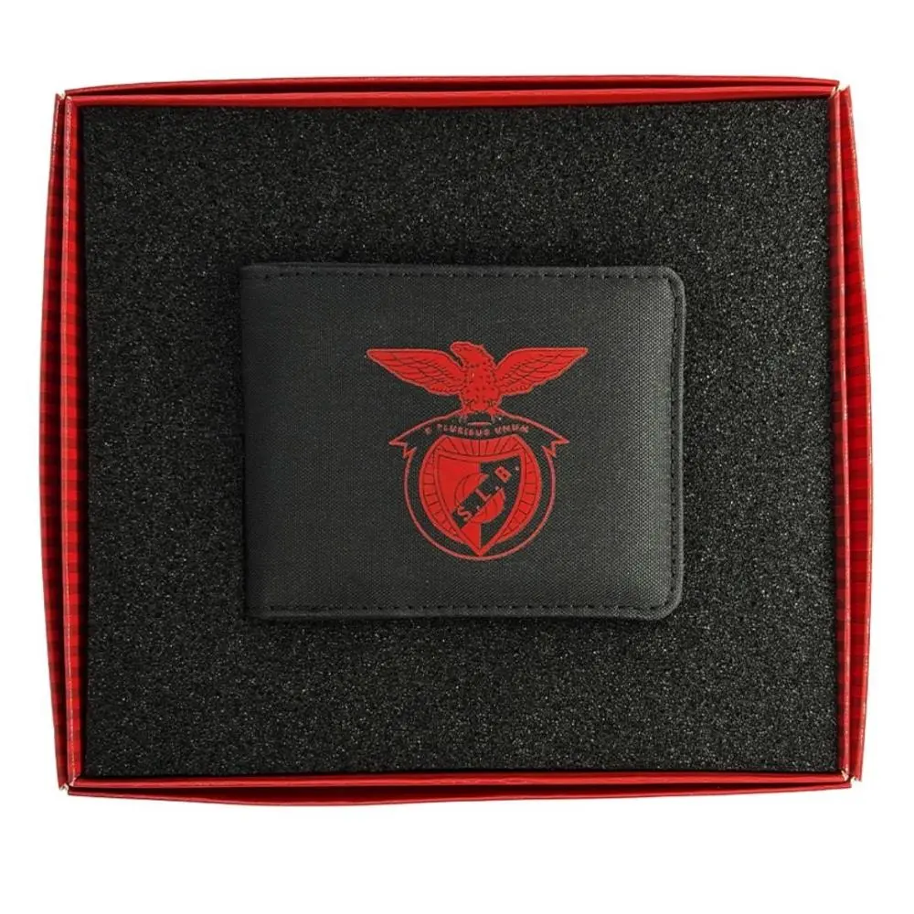 SLB - Carteira tecido preta logo vermelho BENFICA