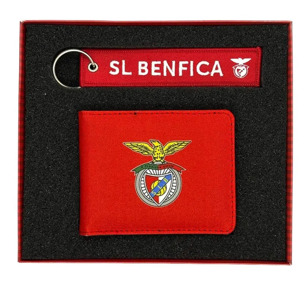 SLB - Conjunto Carteira vermelha + Porta-chaves BENFICA