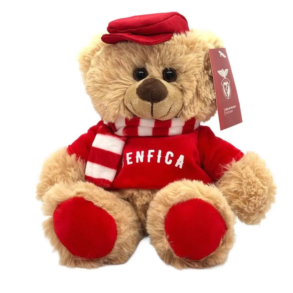 Benfica - SLB - Urso Beige c/ Boina e Cachecol e Tshirt