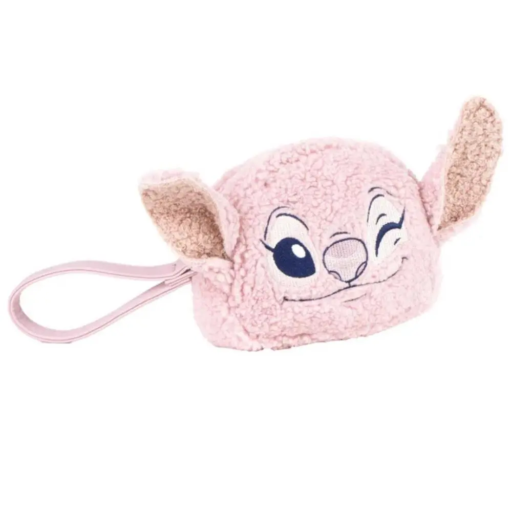 Lilo & Stitch - Porta Moedas Grande Rosa Angel em Peluche