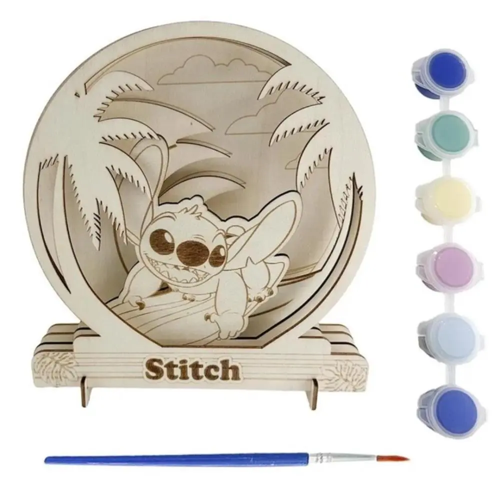 Lilo & Stitch - "TFV" Figura de madeira para colorir
