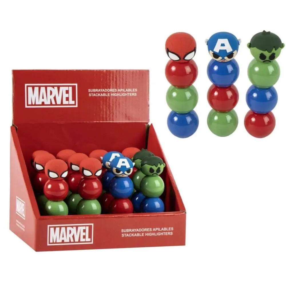 Cerdá - Marvel - Avengers - Sublinhador de Texto Empilháveis