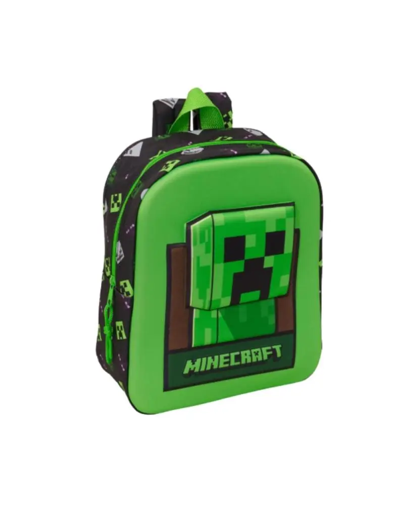 Minecraft - Mini Mochila Infantário C/ Personagem Verde