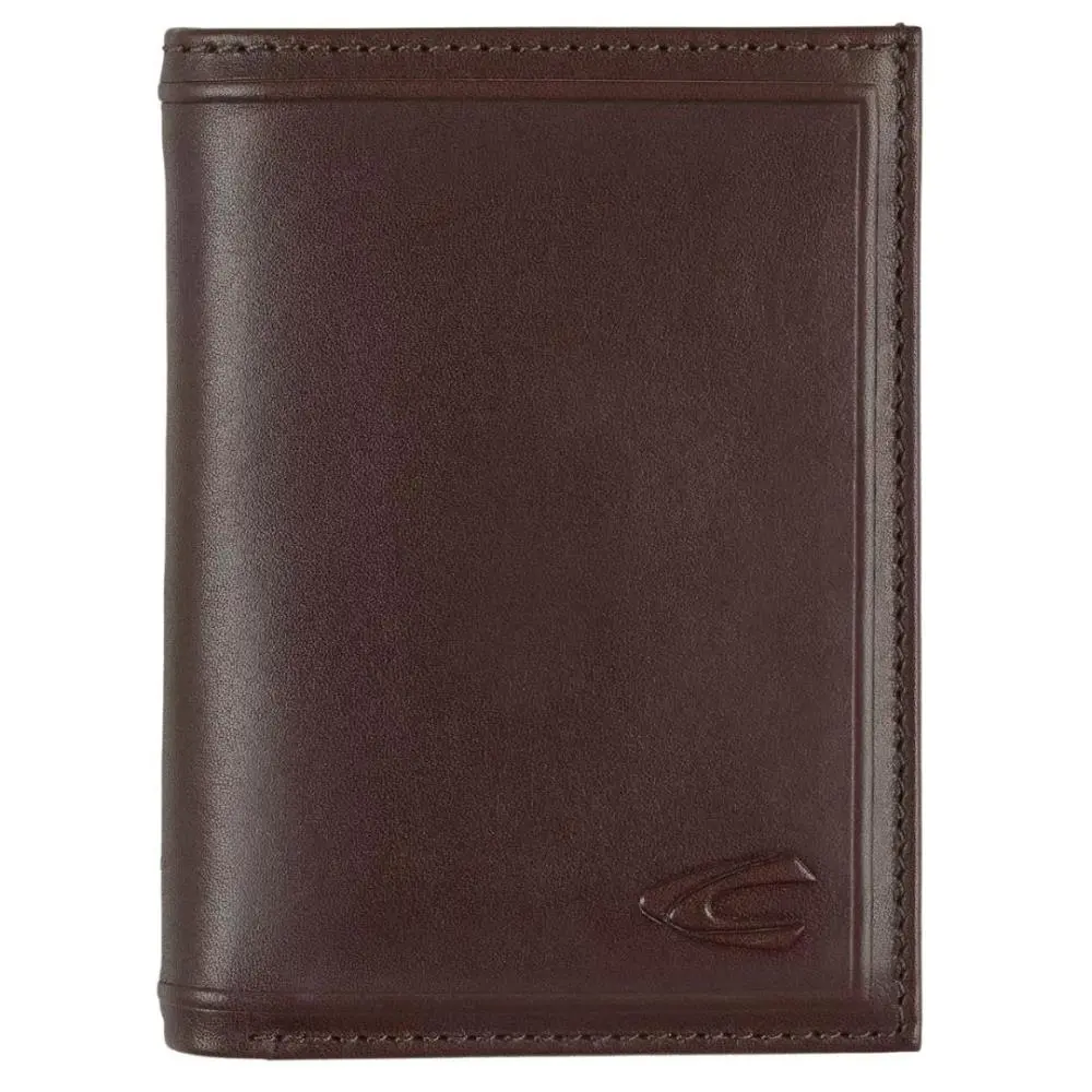 Camel Active - Carteira em Pele Castanho "Wood Brown" Vertical