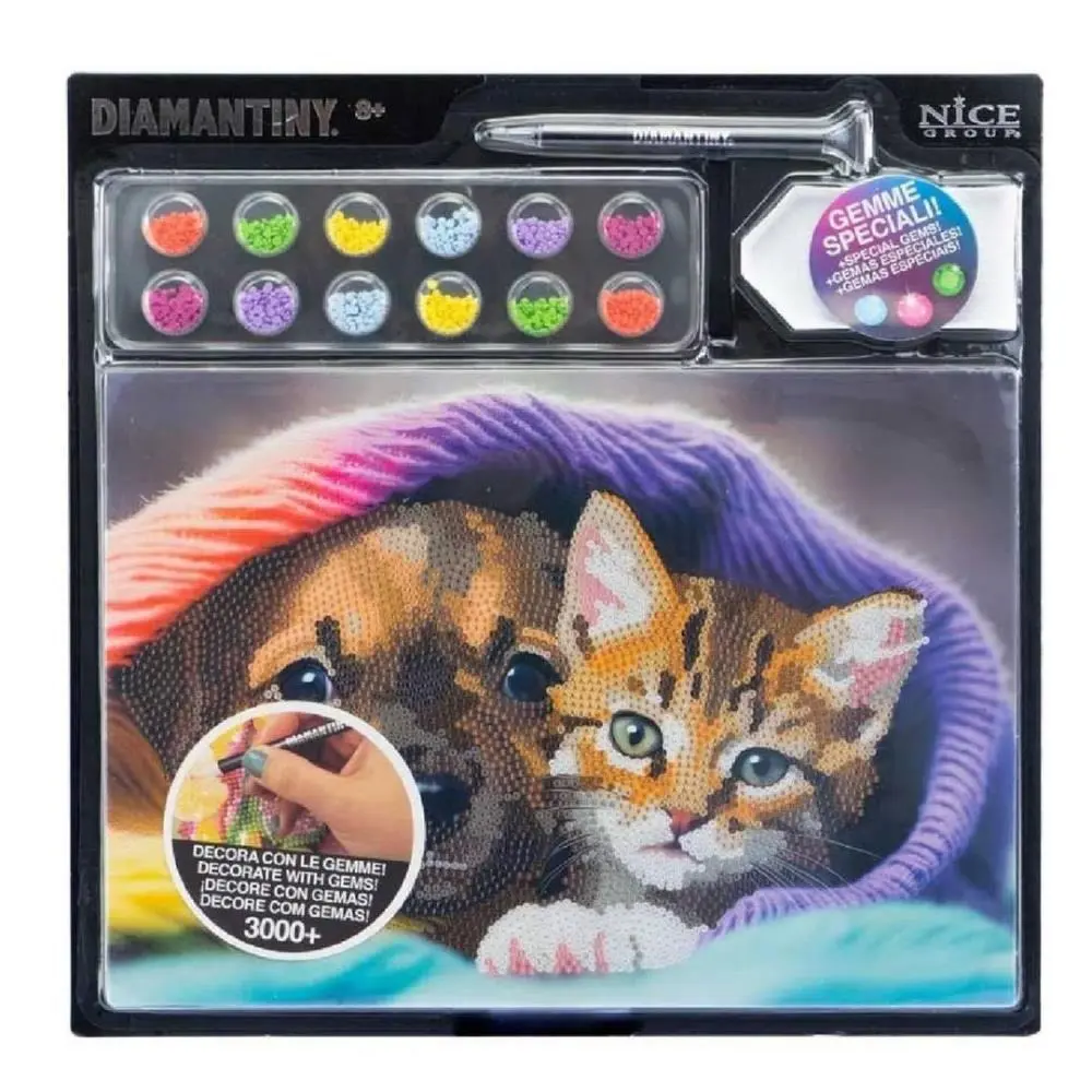 Nice - Pintura de Diamante Cão e Gato